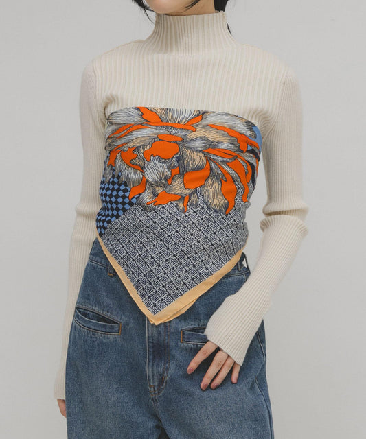 花卉圖案大號圍巾