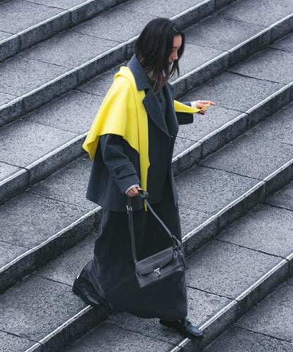 超級100羊毛混紡P大衣