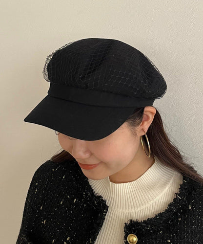 網紗層疊鴨舌帽