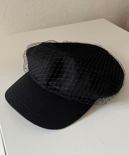 網紗層疊鴨舌帽