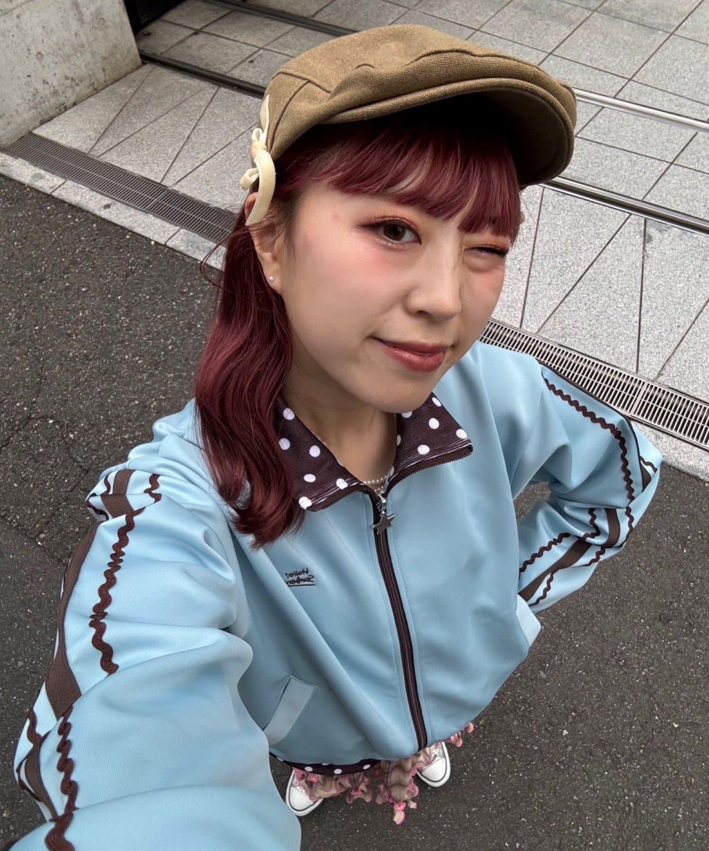 ◇12/24&25限定◇【momo聯名】【HELLO.SANFRANCISCO/哈嘍舊金山】拼色運動夾克