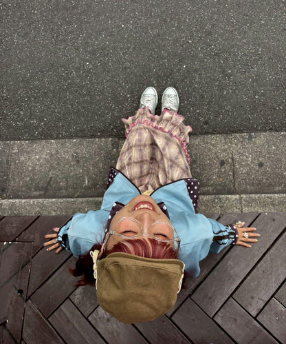 ◇12/24&25限定◇【momo聯名】【HELLO.SANFRANCISCO/哈嘍舊金山】拼色運動夾克