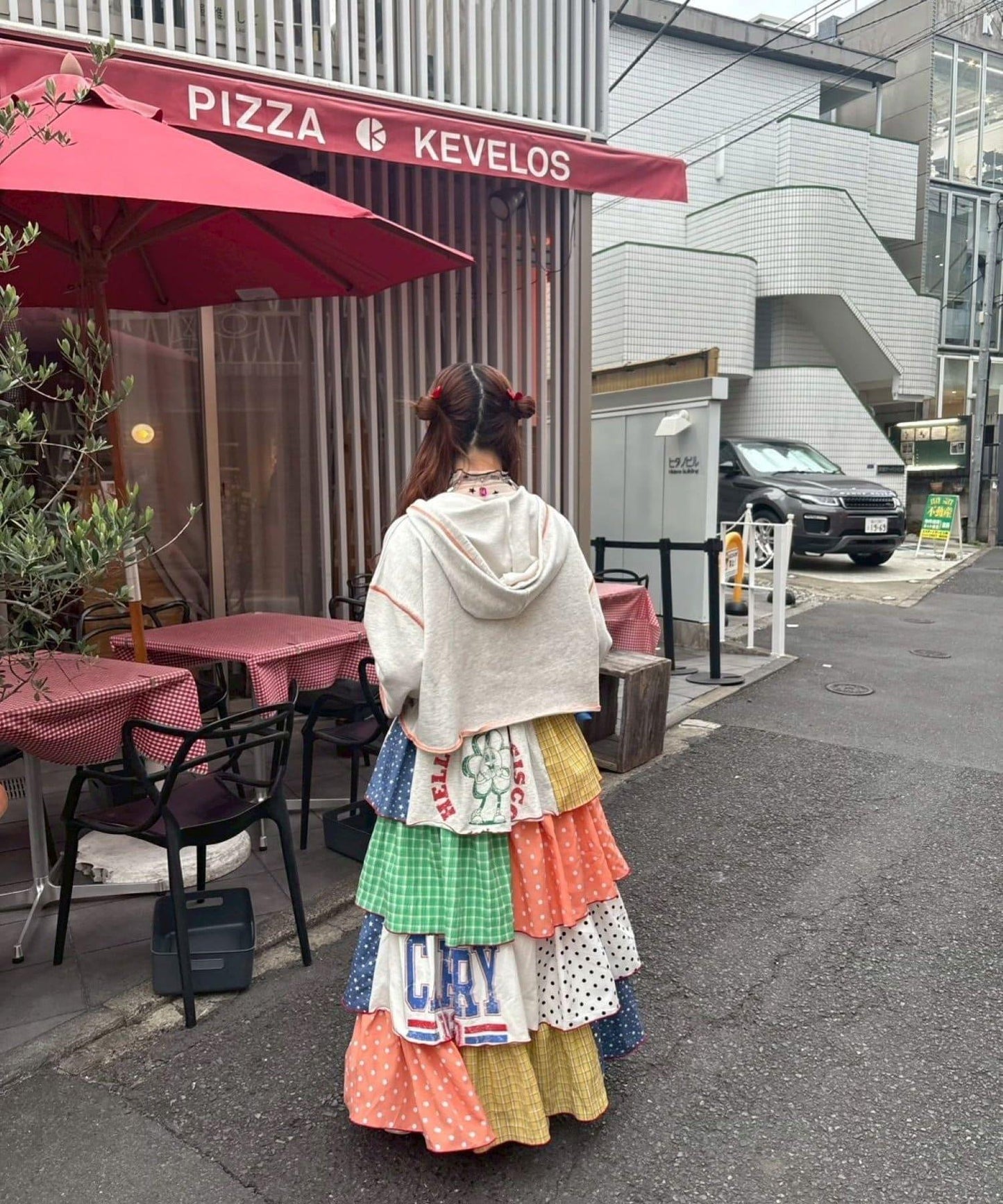 ◇12/24&25限定◇【hima聯名】【HELLO.SANFRANCISCO/哈羅舊金山】拼接拼布層疊半身裙