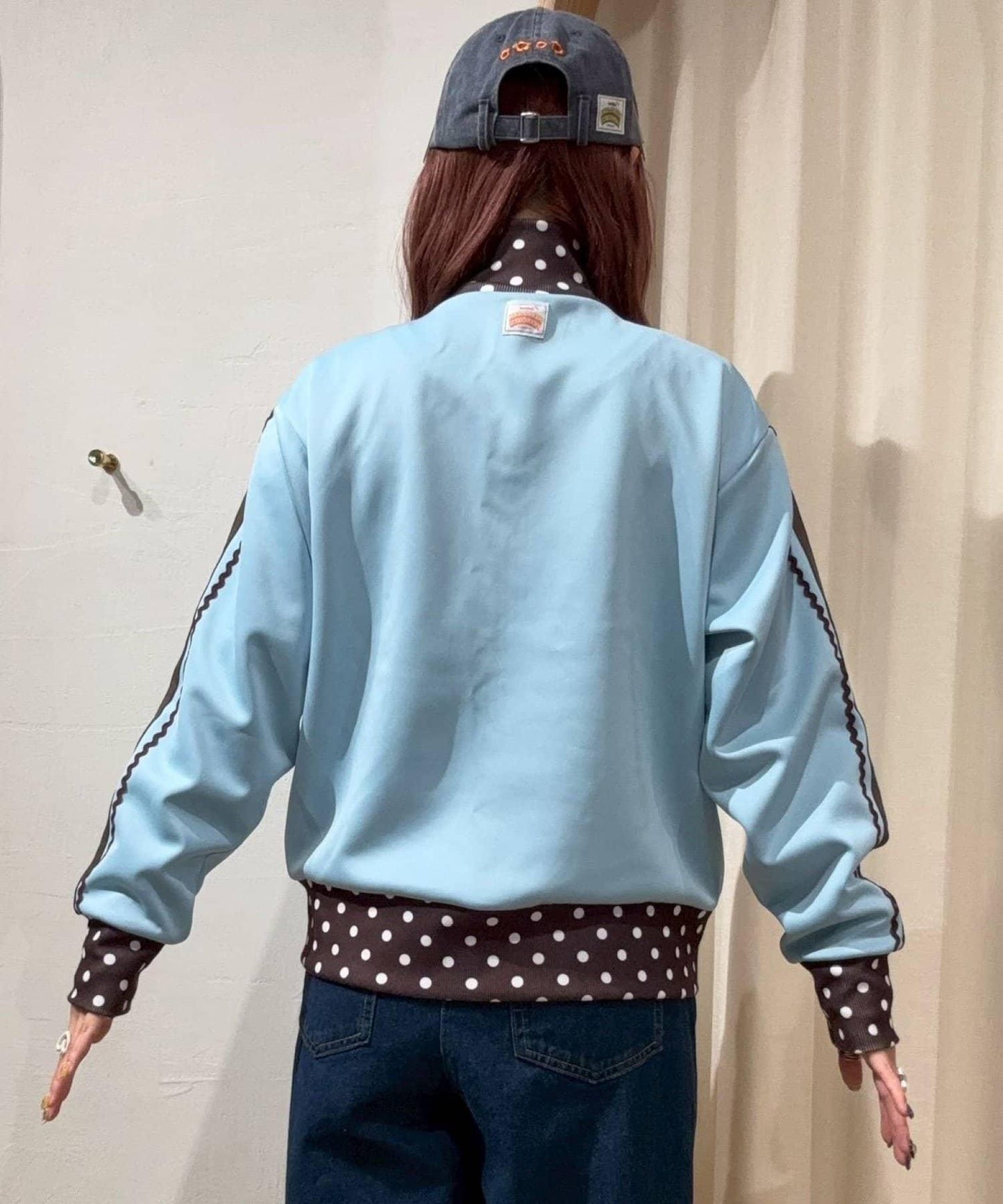 ◇12/24&25限定◇【momo聯名】【HELLO.SANFRANCISCO/哈嘍舊金山】拼色運動夾克