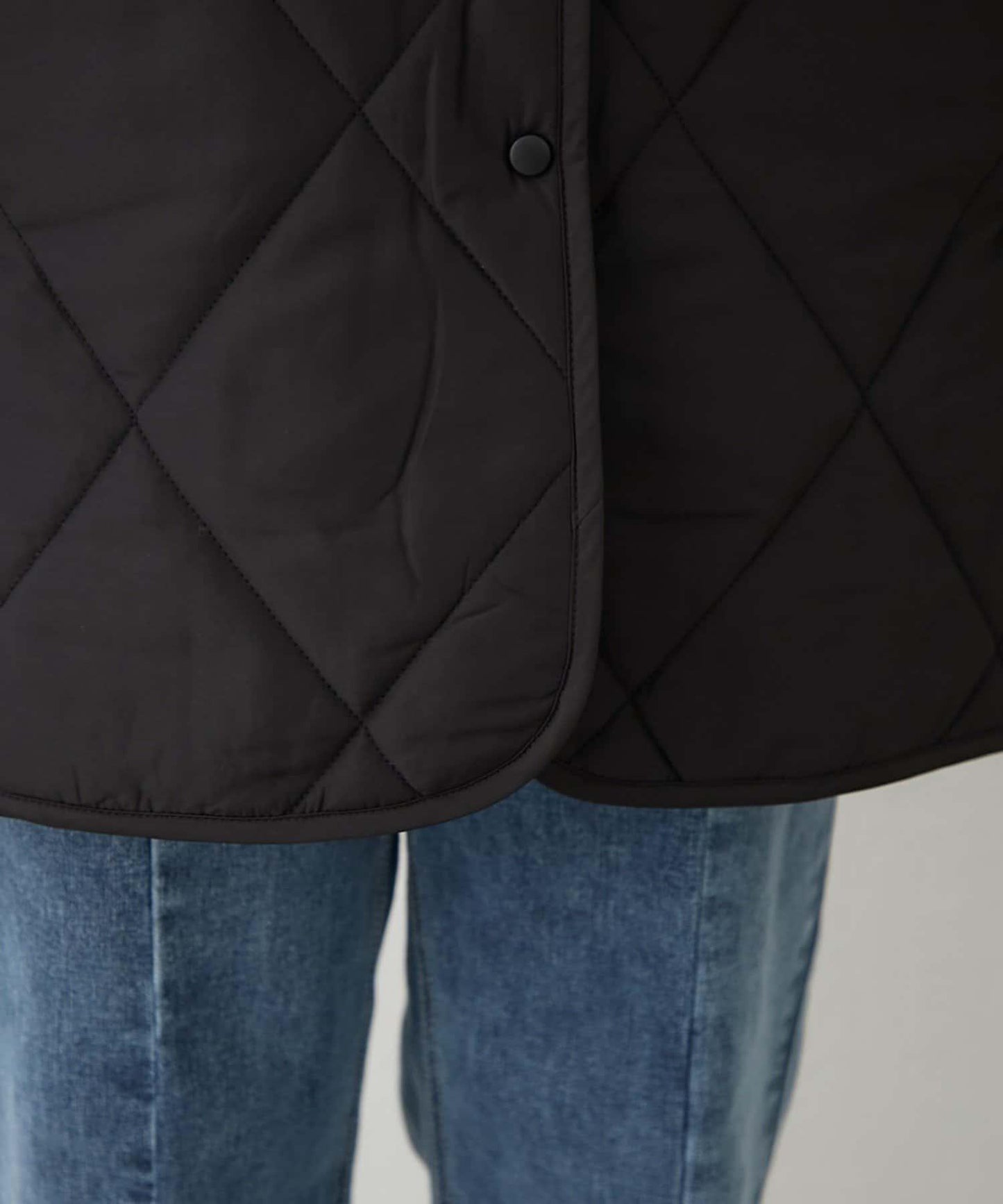 毛絨領拼接棉服