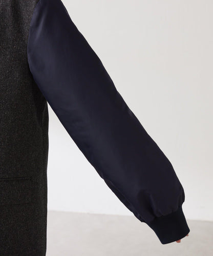 三扣拼接袖西裝夾克