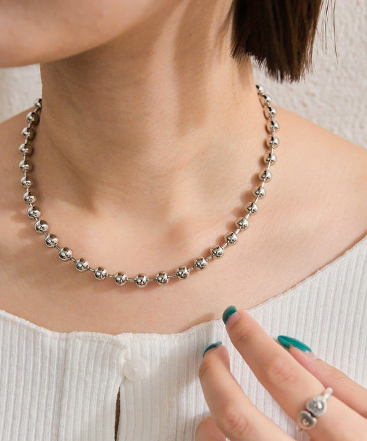 ボールチェーンネックレス