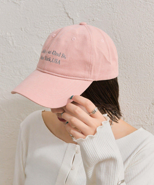 桃子圖案刺繡棒球帽