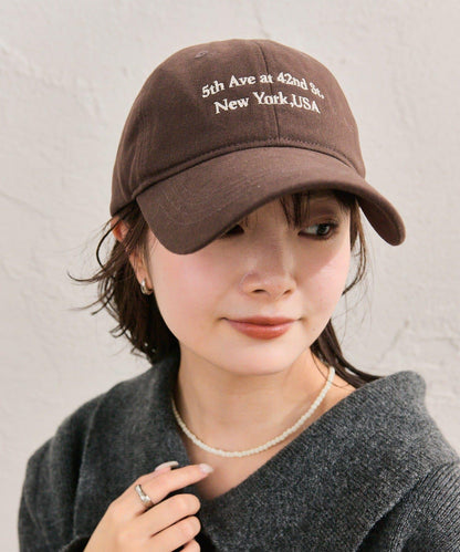 桃子圖案刺繡棒球帽