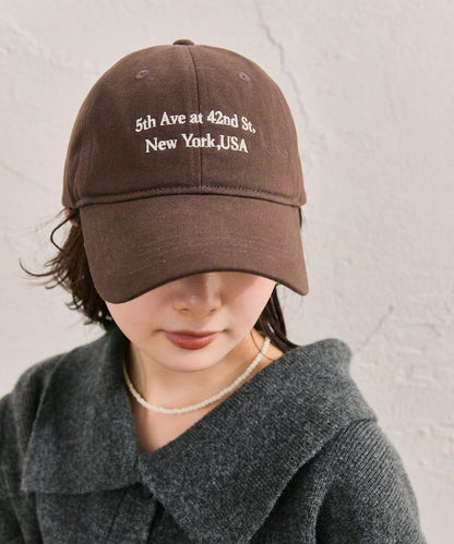 桃子圖案刺繡棒球帽