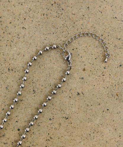 ボールチェーンネックレス