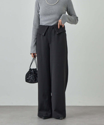 2WAY腰部設計褲子