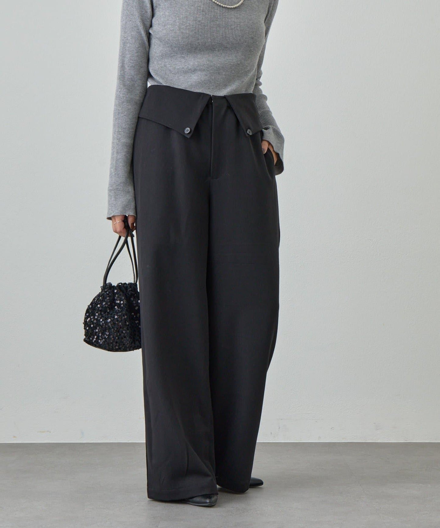 2WAY腰部設計褲子