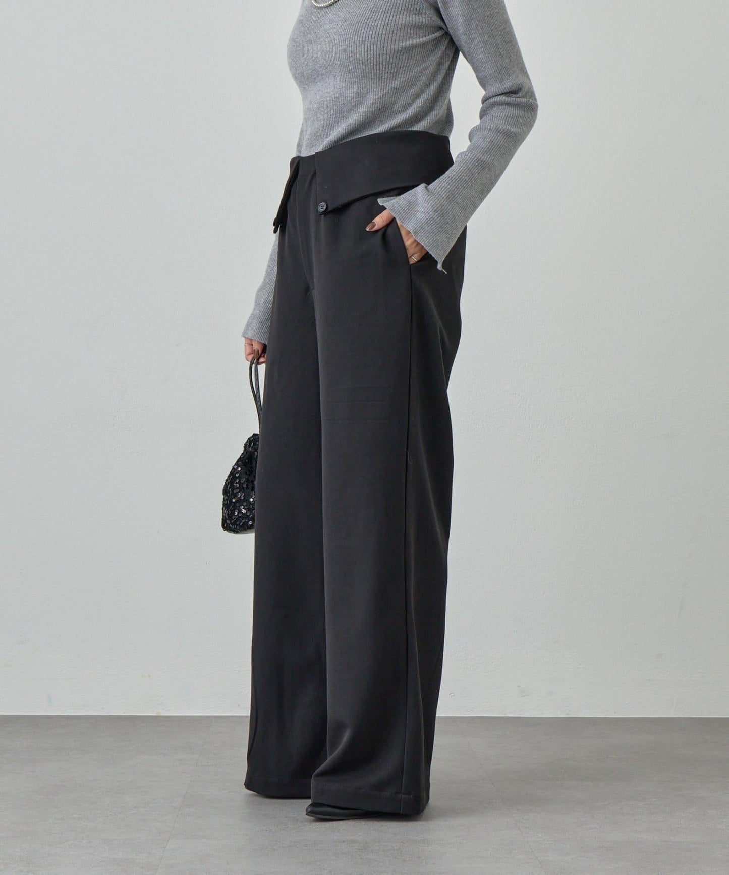 2WAY腰部設計褲子