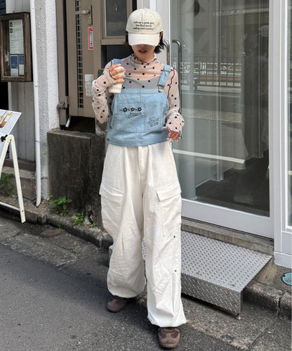 ★【HELLO.SANFRANCISCO/ハローサンフランシスコ】字母標語刺繡蝴蝶結棒球帽