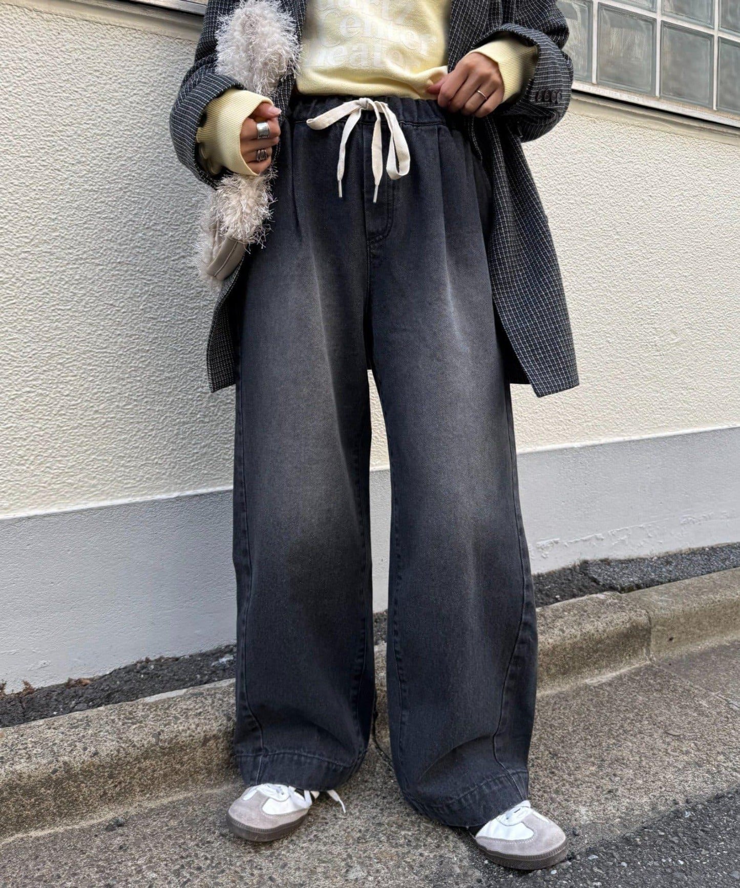 日常寬鬆牛仔褲