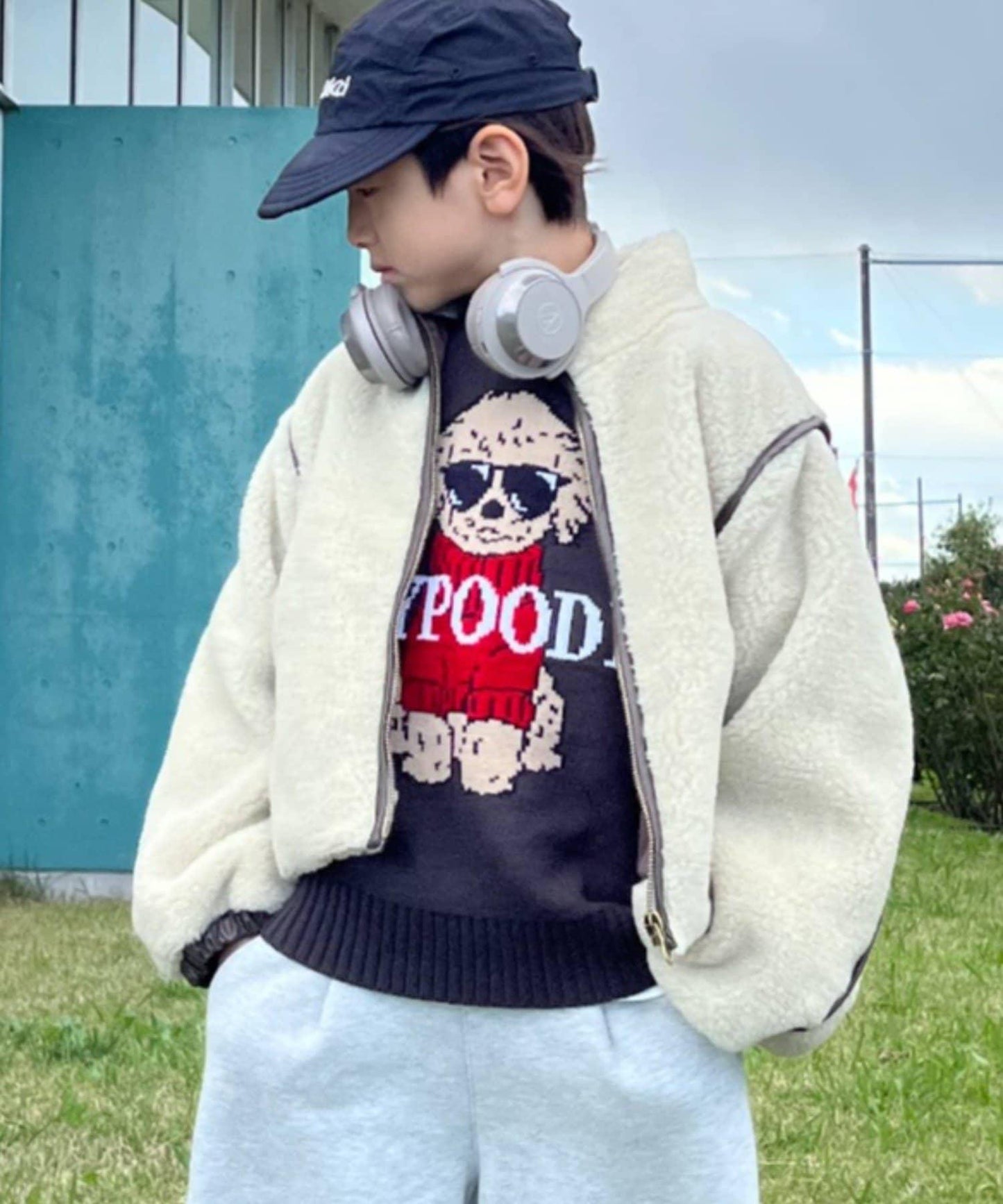 【KIDS】【有青少年尺碼】與媽媽同款！保暖輕盈多功能仿羊羔絨立領夾克