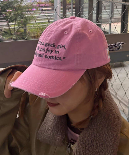 ★【HELLO.SANFRANCISCO/ハローサンフランシスコ】字母標語刺繡蝴蝶結棒球帽