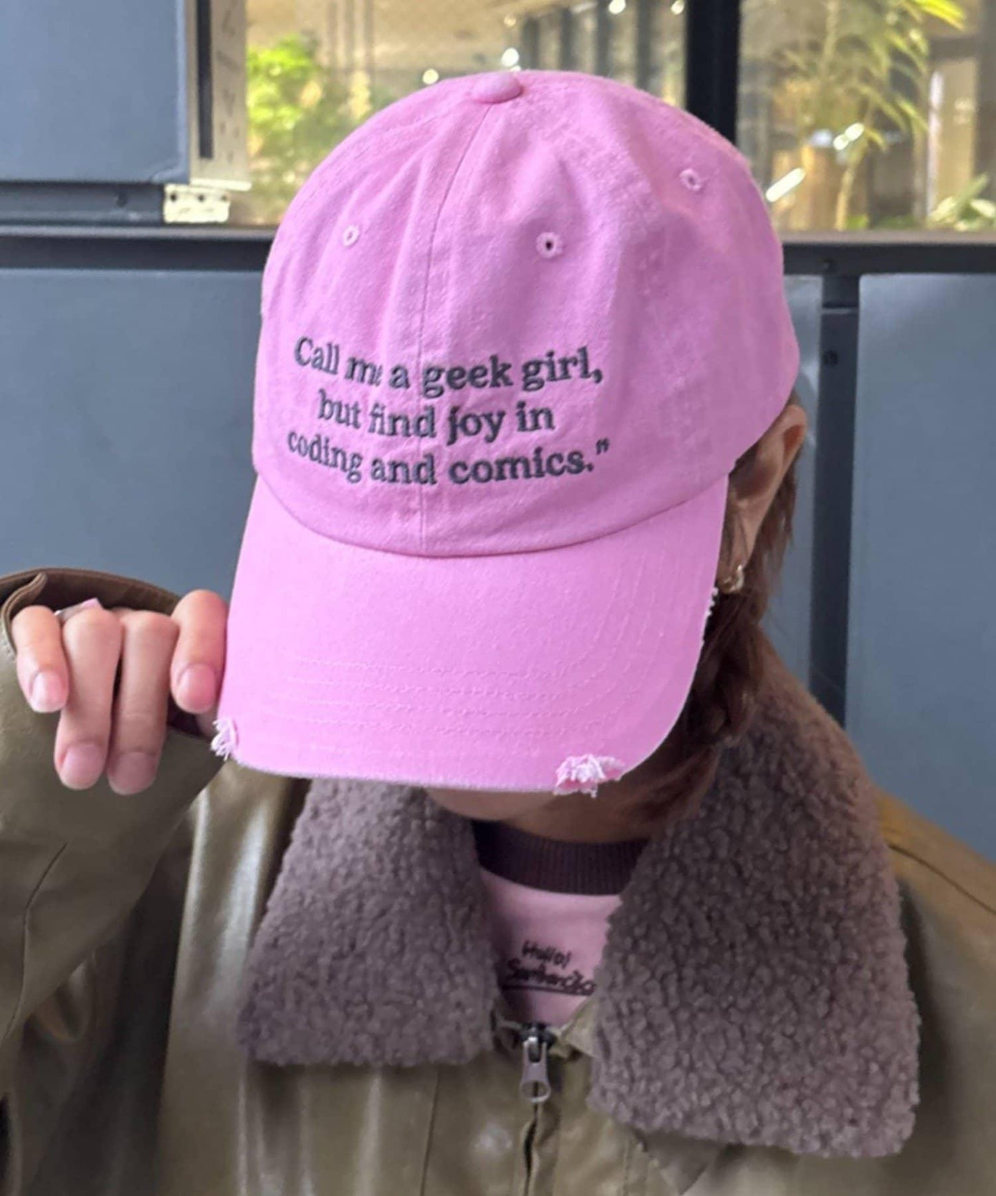 ★【HELLO.SANFRANCISCO/ハローサンフランシスコ】字母標語刺繡蝴蝶結棒球帽