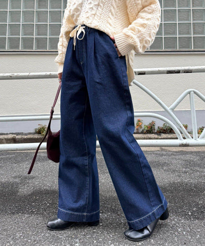 日常寬鬆牛仔褲