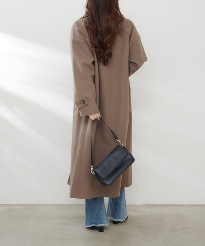 羊毛感雙排扣切斯特大衣