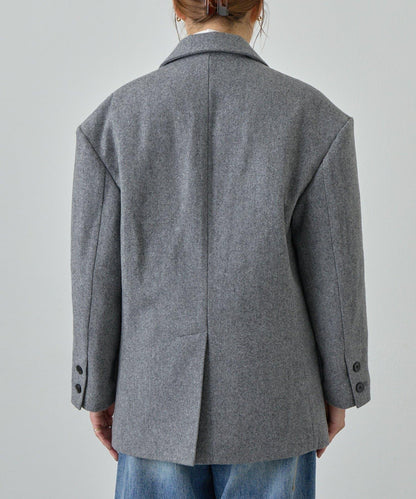 羊毛寬鬆西裝夾克