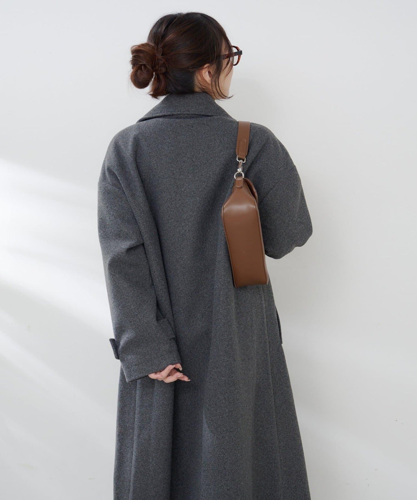 羊毛感雙排扣切斯特大衣