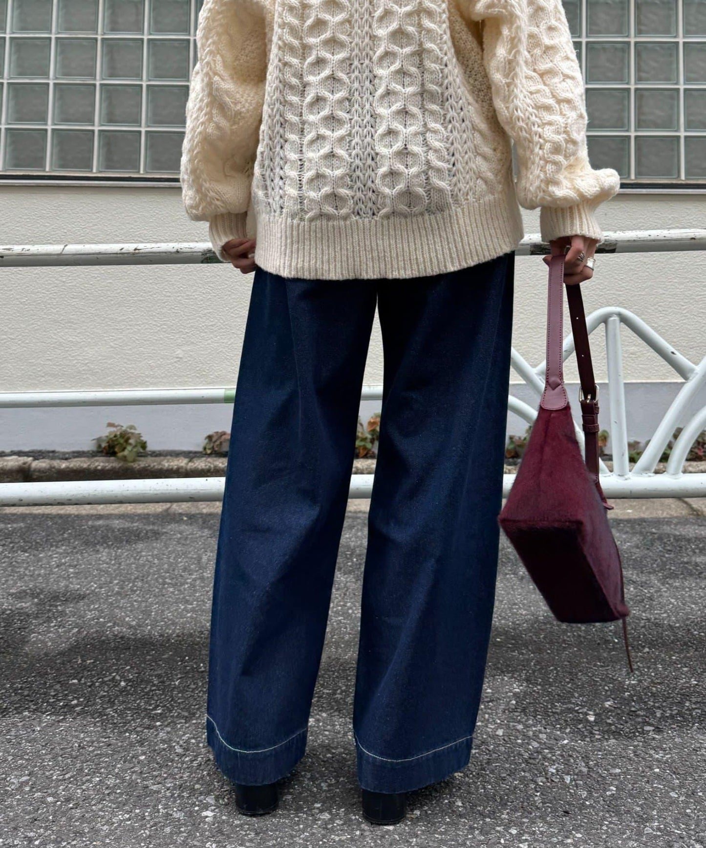 日常寬鬆牛仔褲