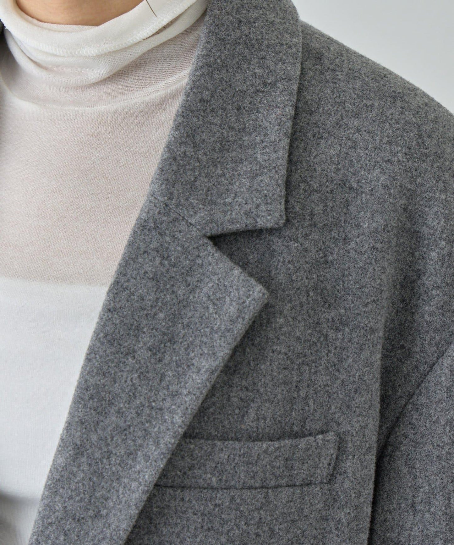 羊毛寬鬆西裝夾克