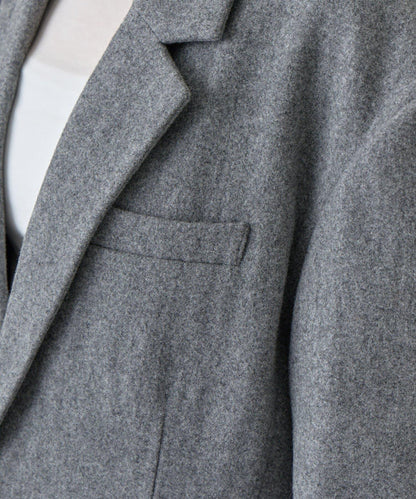 羊毛寬鬆西裝夾克