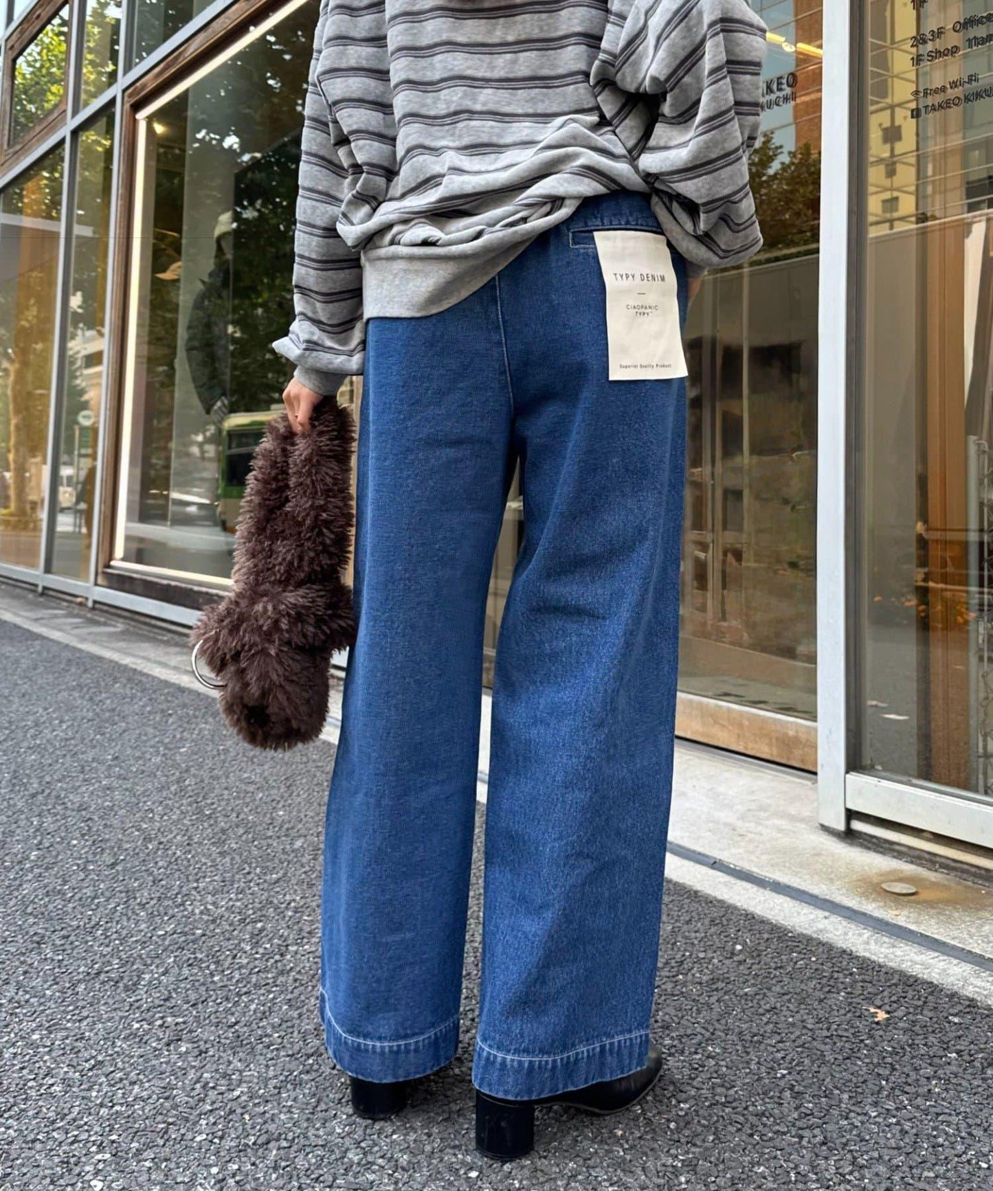 日常寬鬆牛仔褲