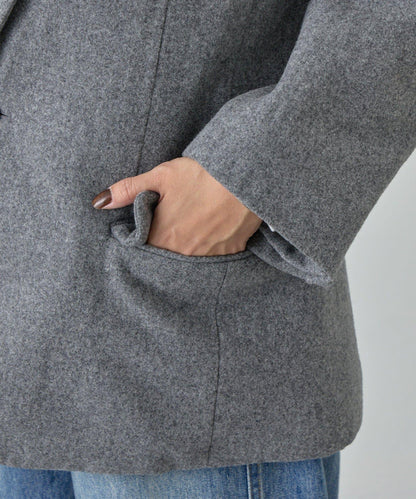 羊毛寬鬆西裝夾克
