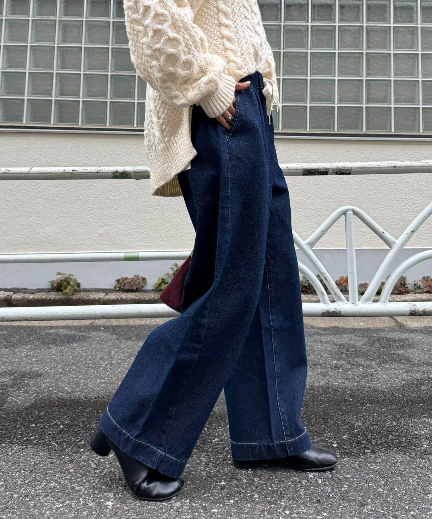 日常寬鬆牛仔褲