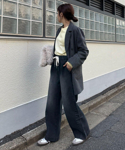 日常寬鬆牛仔褲