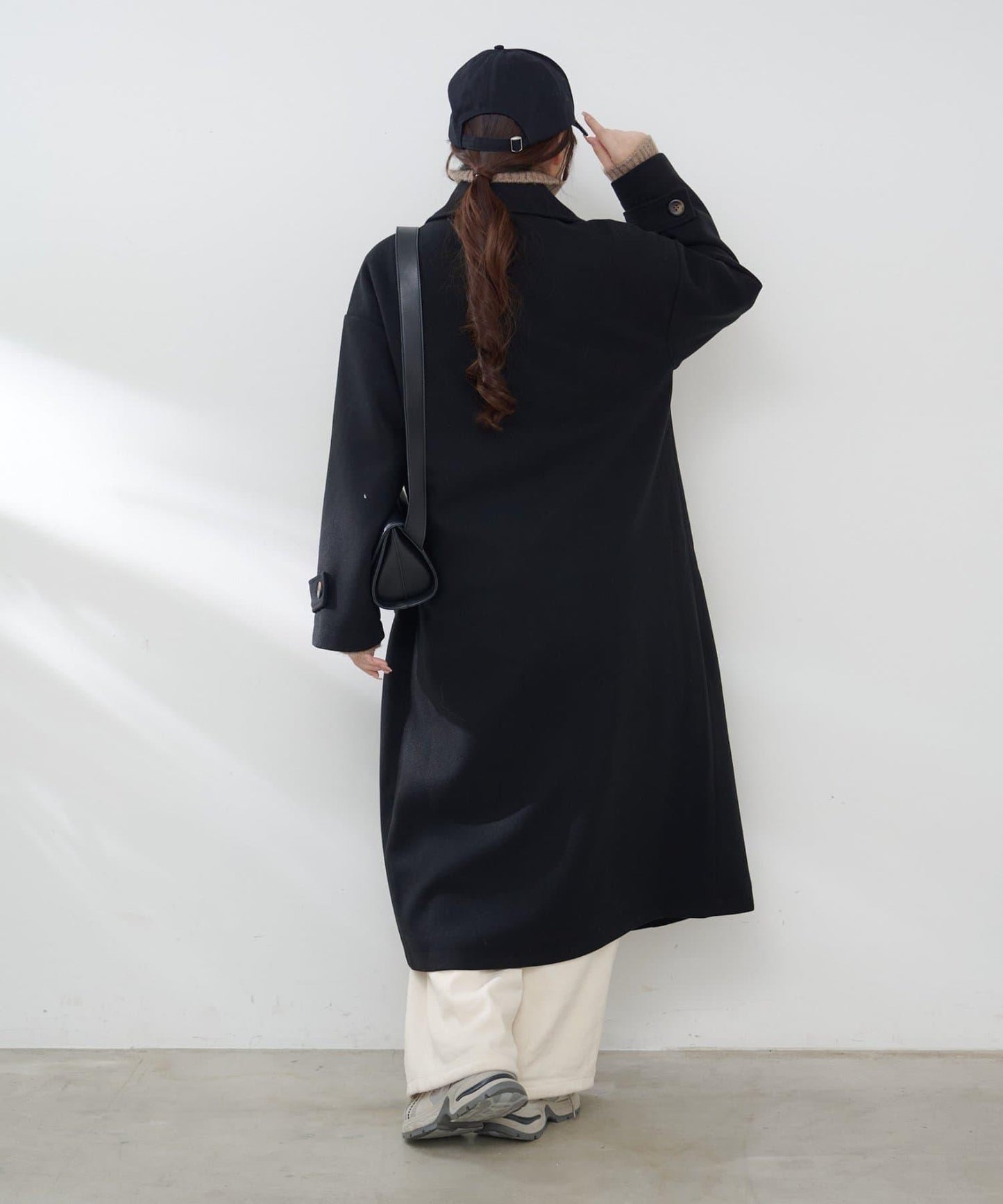 羊毛感雙排扣切斯特大衣