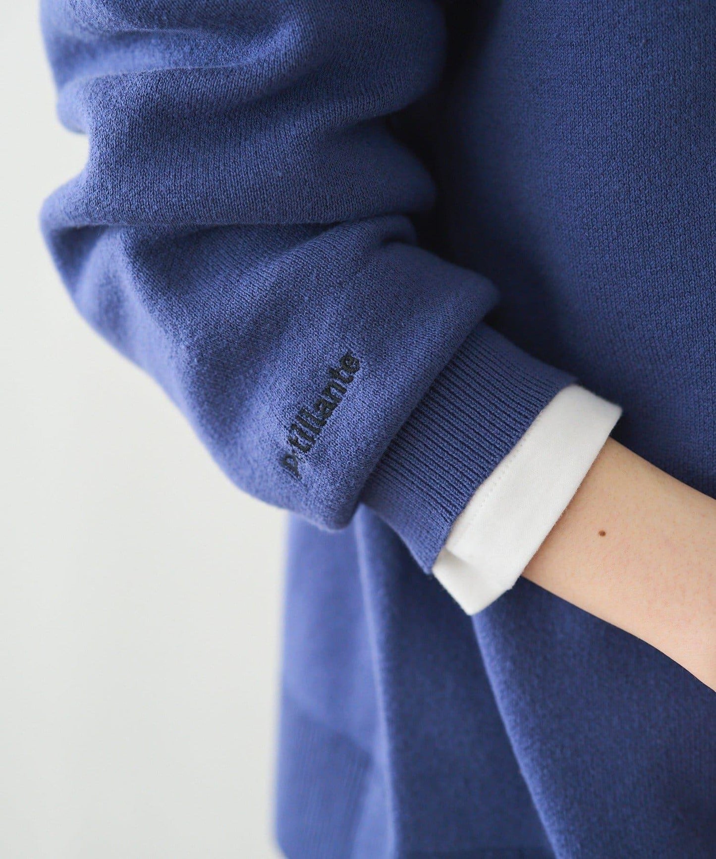 衛衣風格雙層提花針織衫