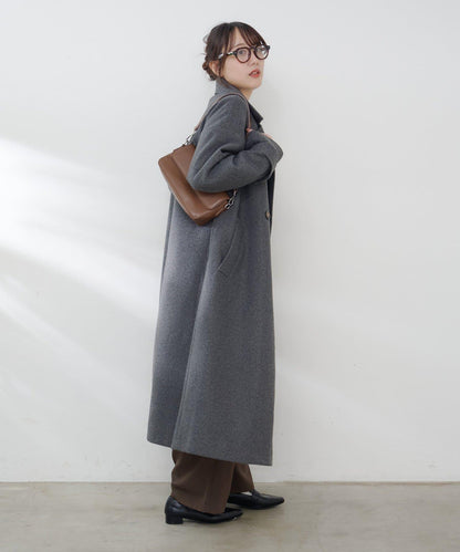 羊毛感雙排扣切斯特大衣