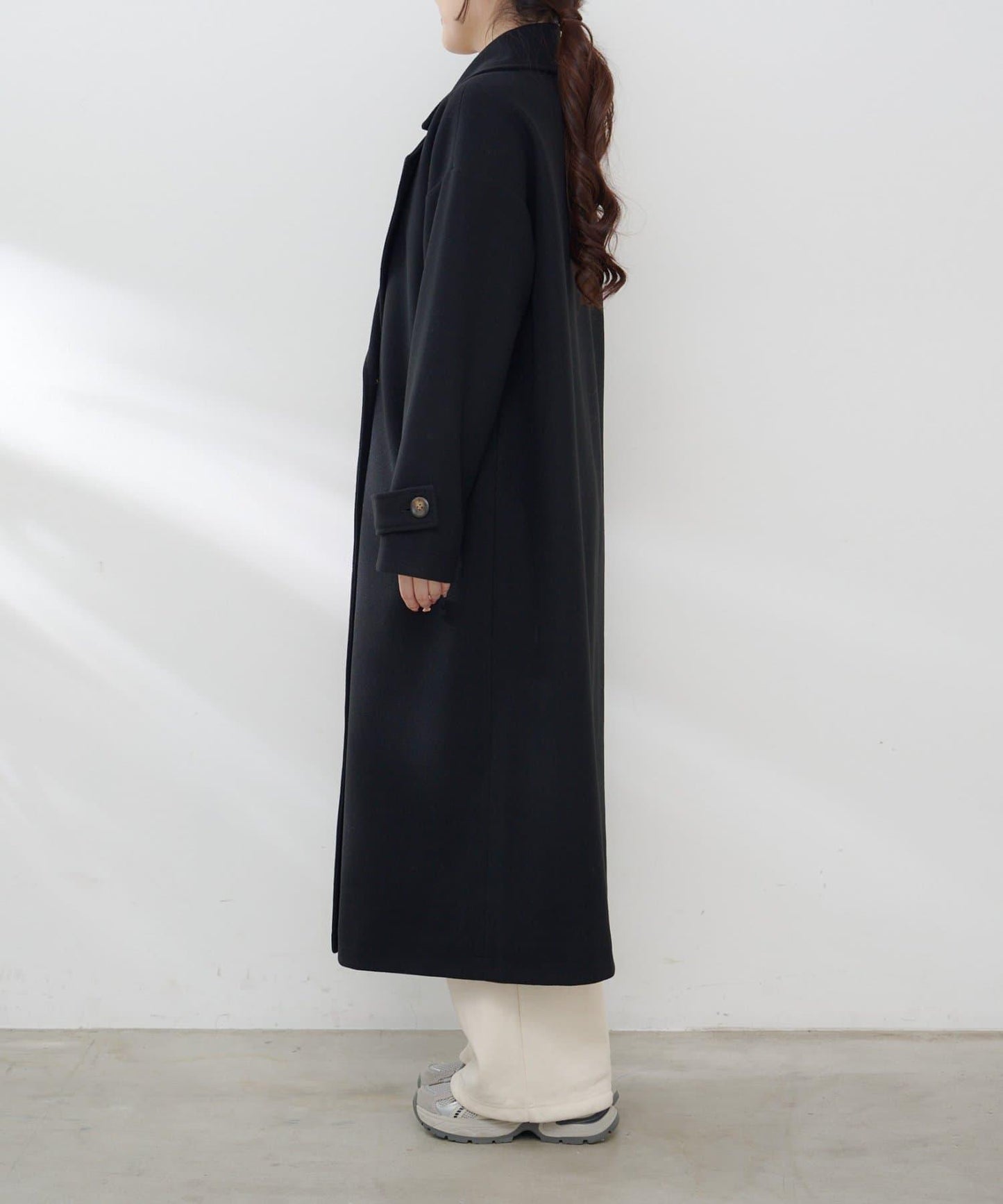 羊毛感雙排扣切斯特大衣