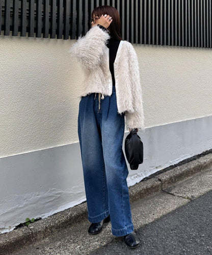 日常寬鬆牛仔褲