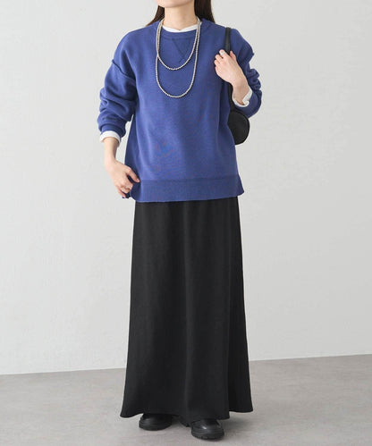 衛衣風格雙層提花針織衫