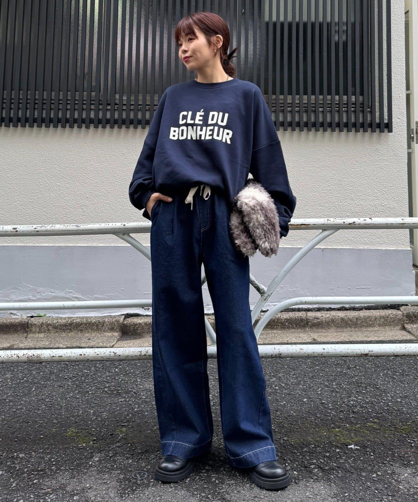 日常寬鬆牛仔褲