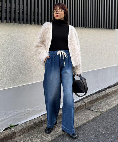 日常寬鬆牛仔褲