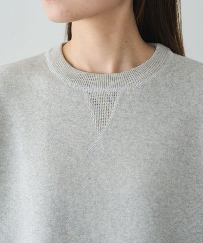 衛衣風格雙層提花針織衫