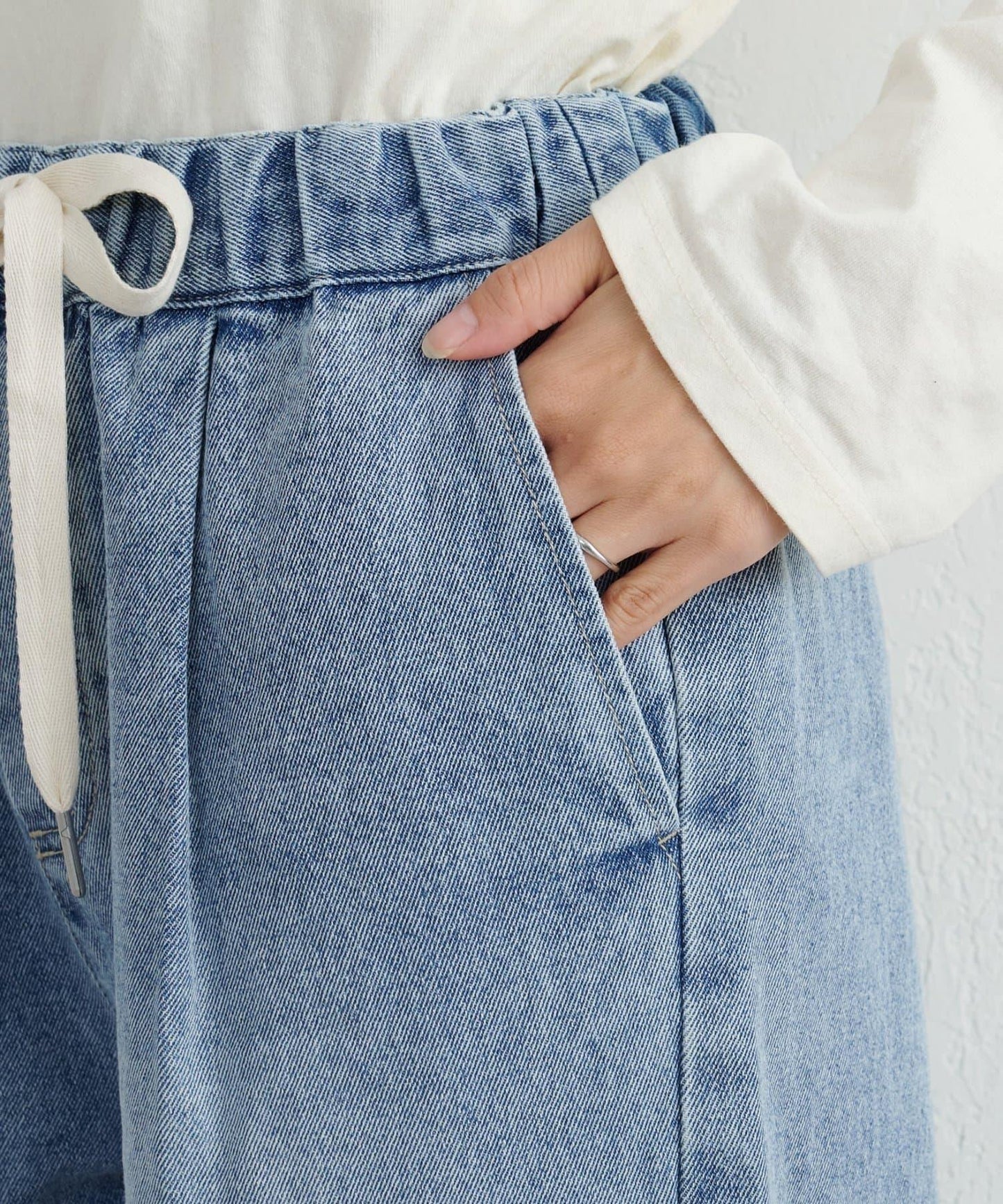 日常寬鬆牛仔褲