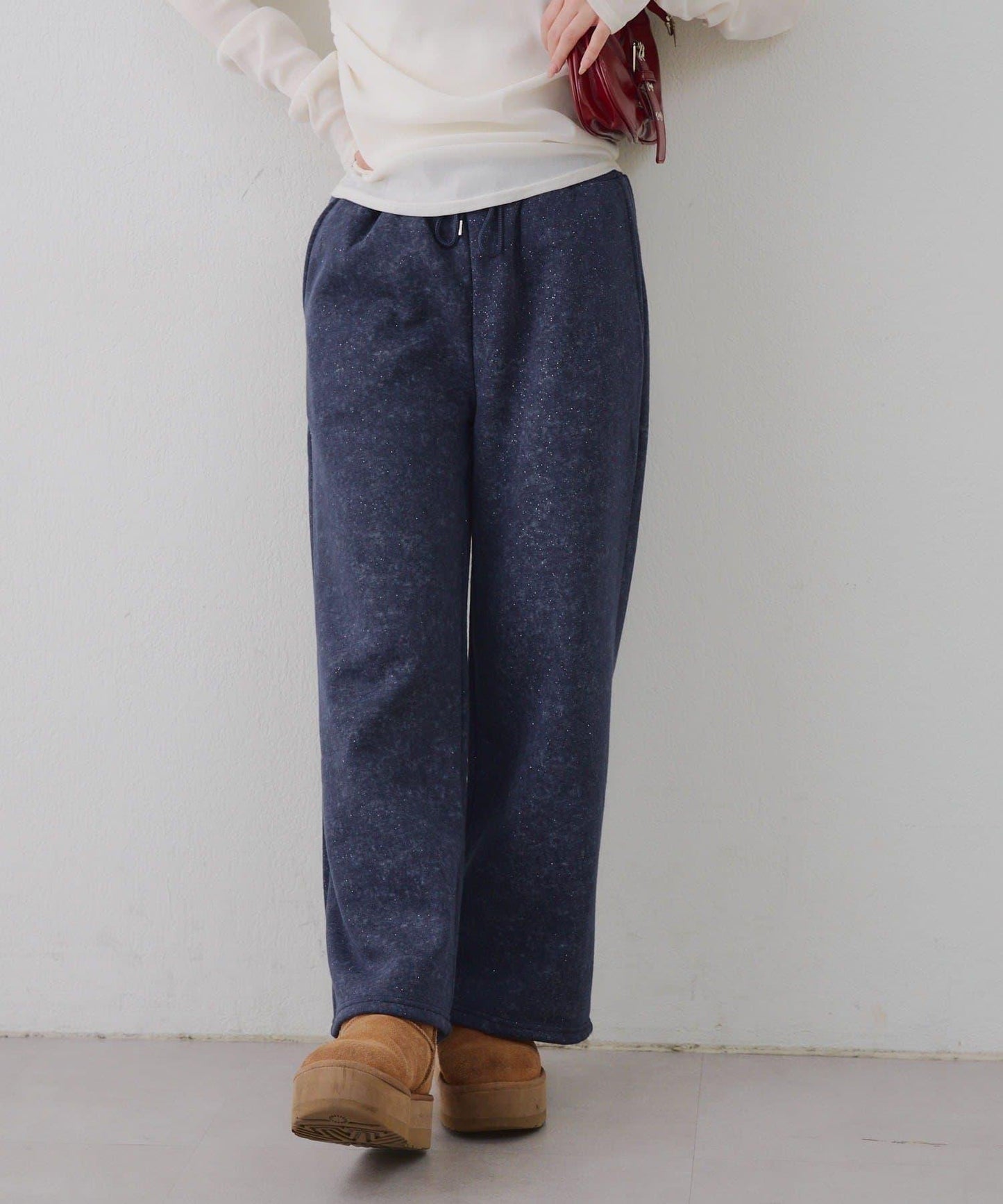 背面印花【RMAF】亮片休閒褲