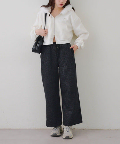 背面印花【RMAF】亮片休閒褲