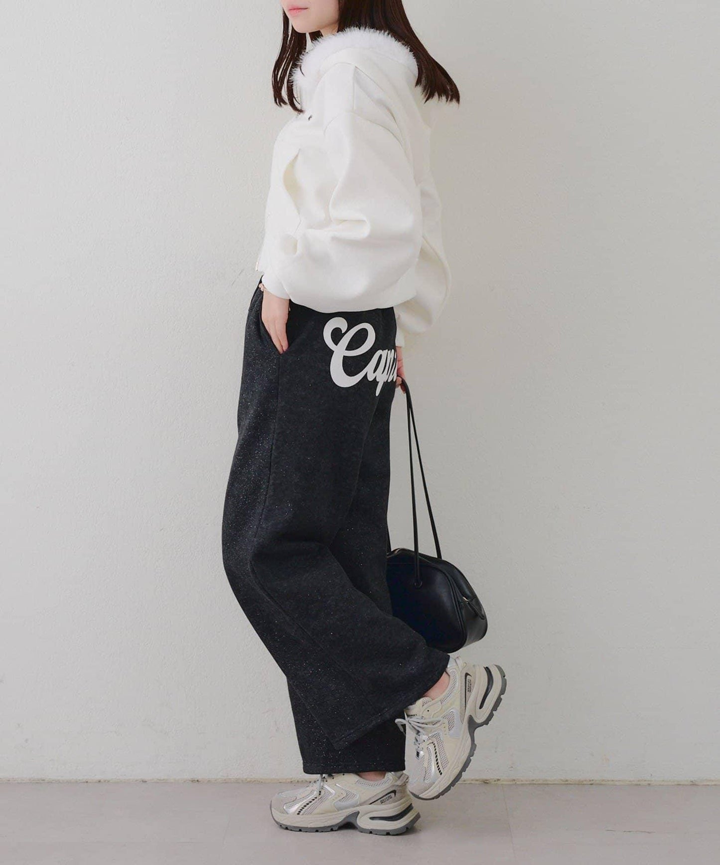 背面印花【RMAF】亮片休閒褲