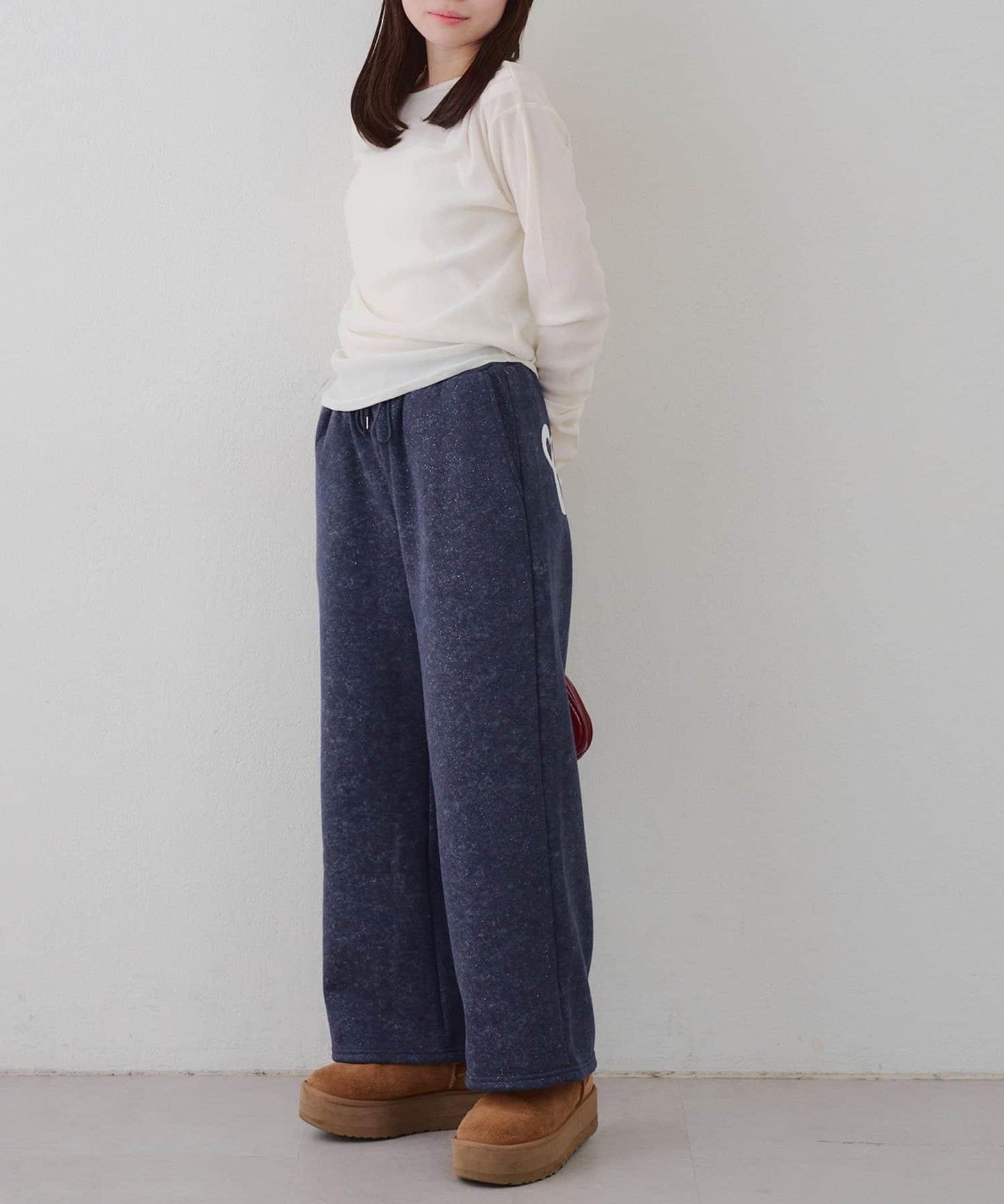 背面印花【RMAF】亮片休閒褲