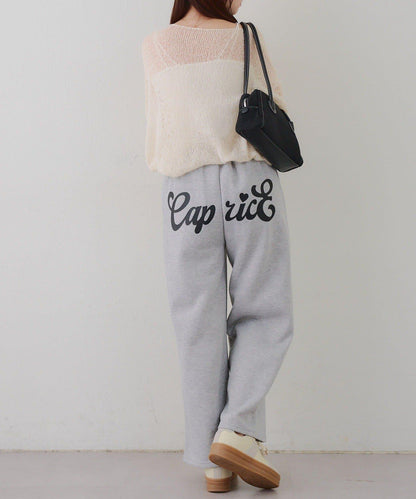 背面印花【RMAF】亮片休閒褲