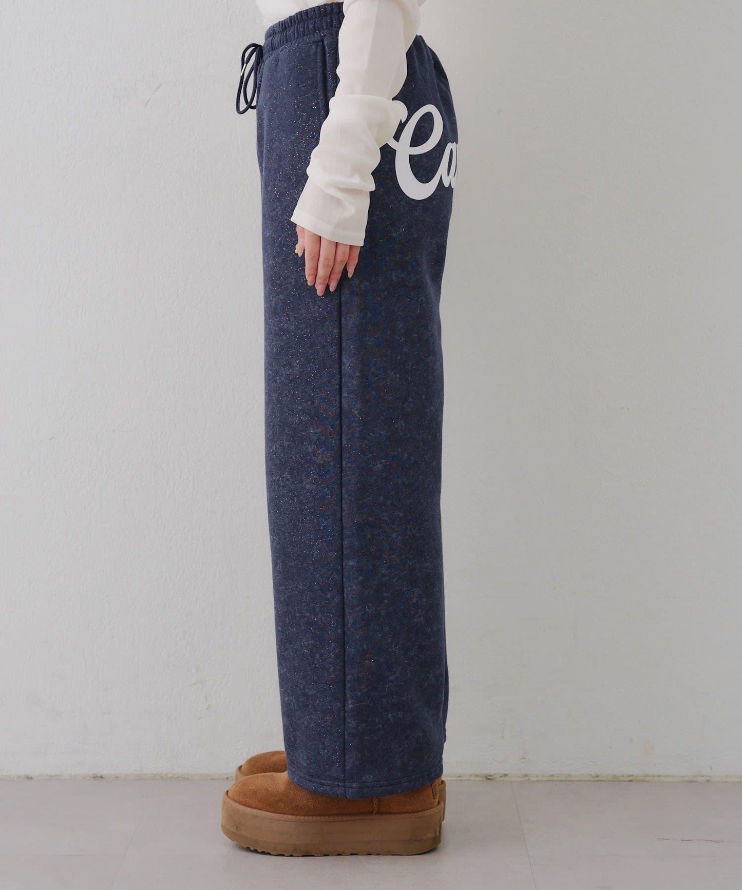 背面印花【RMAF】亮片休閒褲